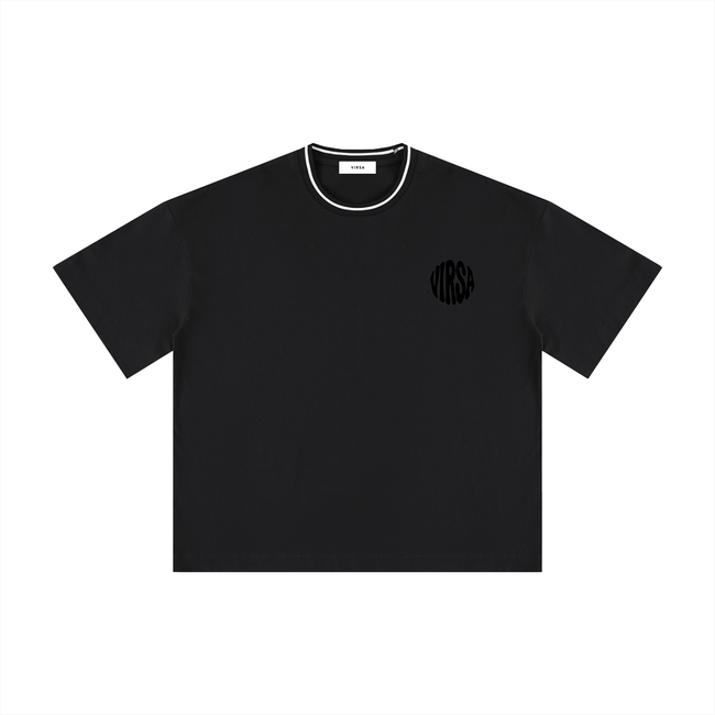 Unisex Boxy Ribbed T-Shirt Hover Image