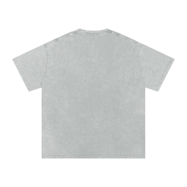 Snow Washed Oversized Cotton T-Shirt Main Image