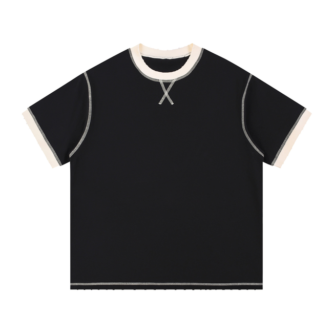 Contrast-Stitched Cotton T-Shirt Main Image