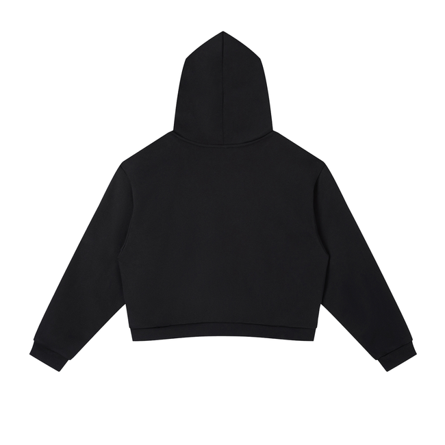Contrast Side Stripe Cropped Hoodie Main Image