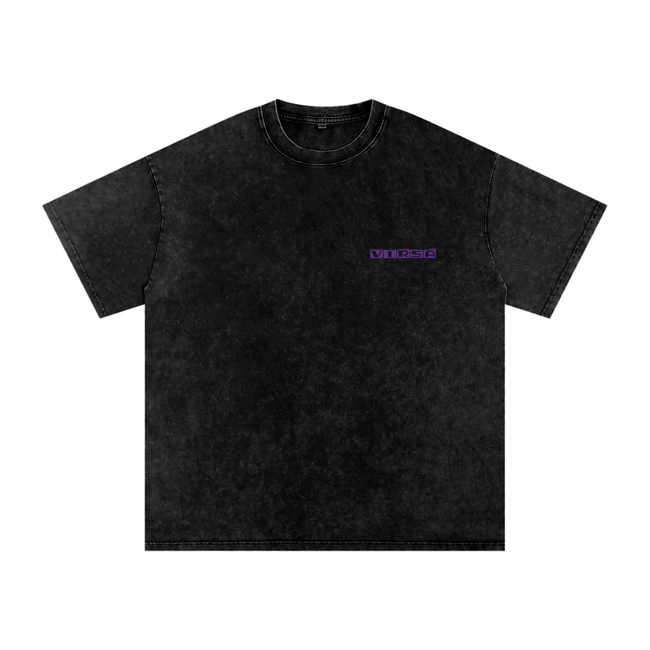 Snow Washed Oversized Cotton T-Shirt Main Image
