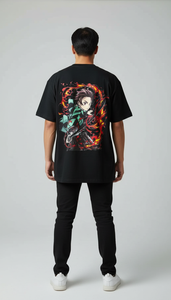 Heavyweight Drop Shoulder Cotton T-Shirt Hover Image