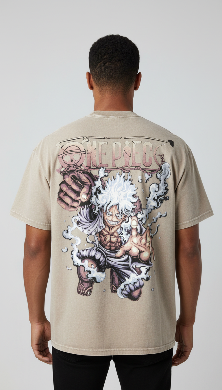 Snow Washed Oversized Cotton T-Shirt