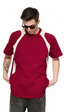 Contrast Panel Cotton T-Shirt