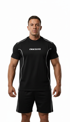 Contrast Piped Panel T-Shirt