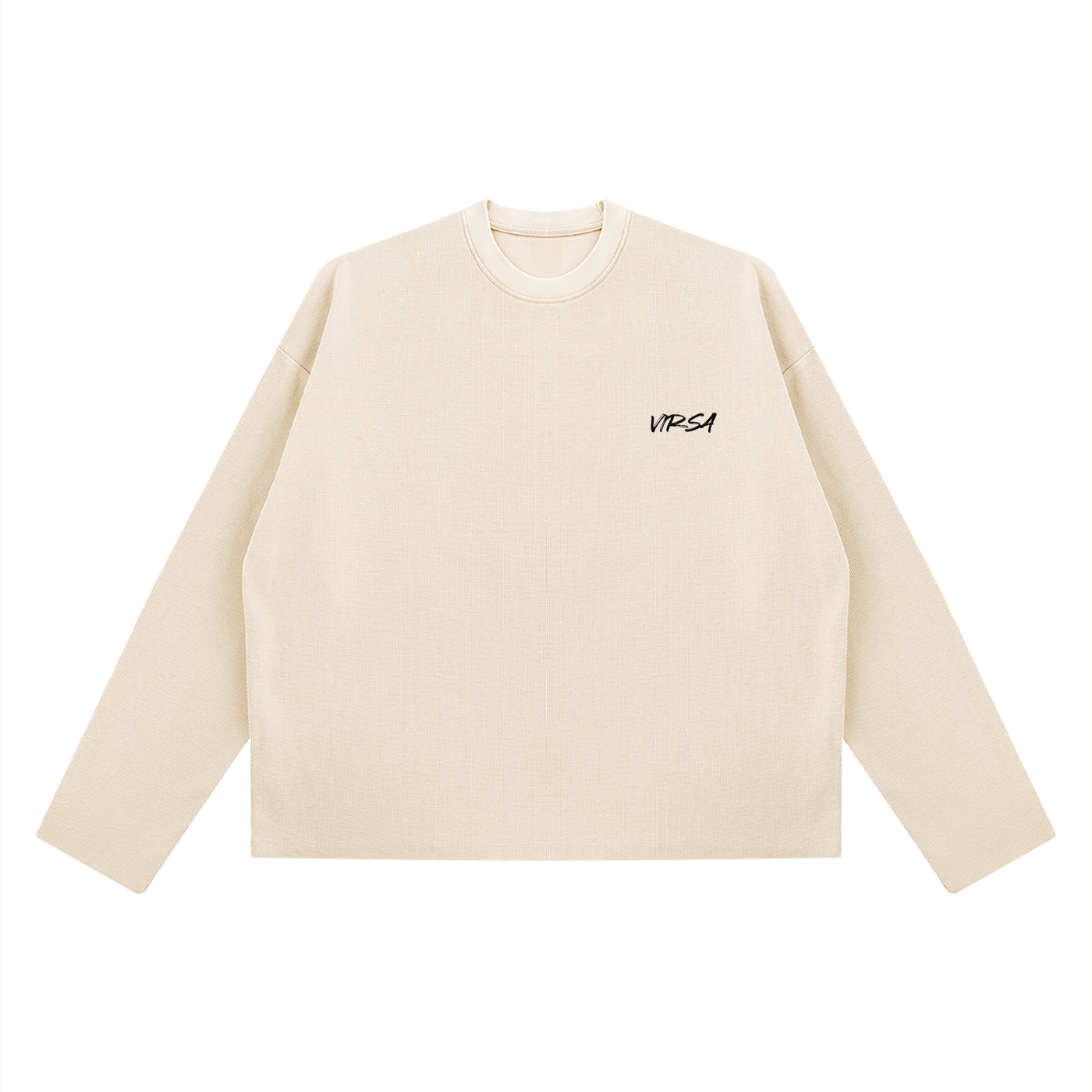 Unisex Vintage Wash Boxy  Waffle Raw Edge T-Shirt