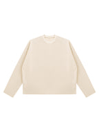 Unisex Vintage Wash Boxy  Waffle Raw Edge T-Shirt